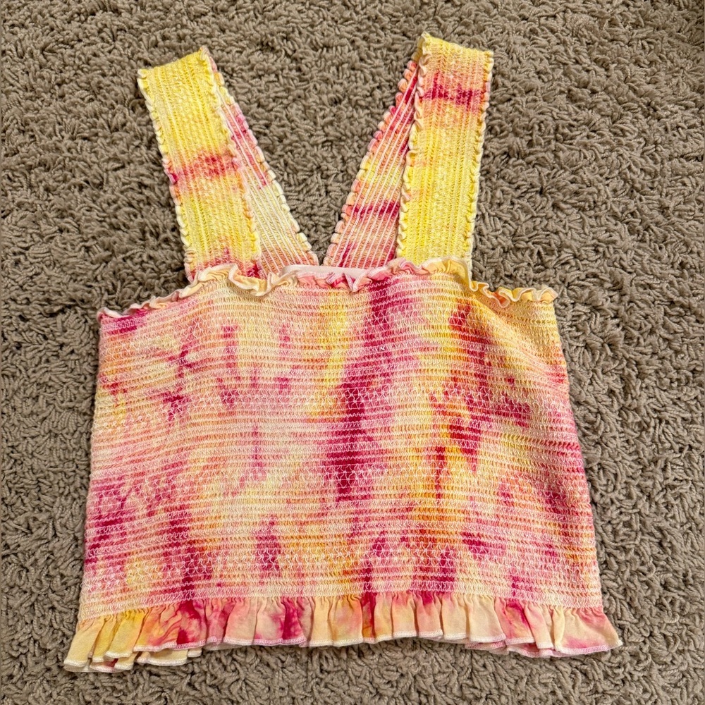 IMPECCABLE PIG Tie Dye Cropped Tank Top